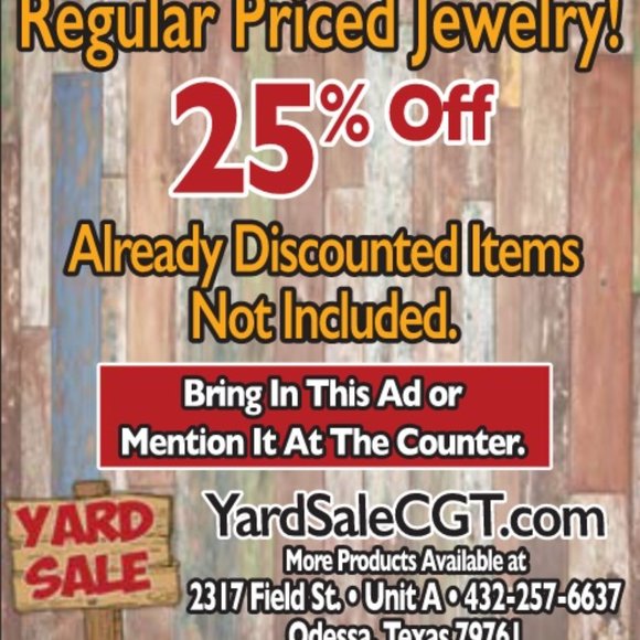 Meet your Posher, Yard Sale CGT Thrift Store - Picture 5 of 16